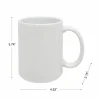12oz. White Ceramic Sublimation Mugs, 6ct. by Make Market®