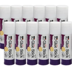 1.3oz. White Economy Glue Sticks, 12ct.