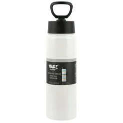 22oz. White Stainless Steel Sublimation Water Bottle by Make MarketĀ®