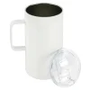 20oz. White Stainless Steel Sublimation Mug with Lid by Make Market®