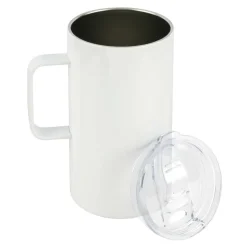 20oz. White Stainless Steel Sublimation Mug with Lid by Make MarketĀ®