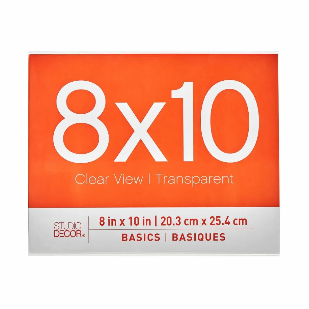 12 Pack: Acrylic Bent Horizontal 8" x 10" Frame, Basics by Studio Décor®