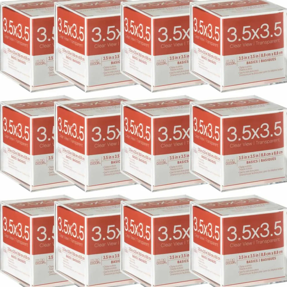 12 Pack: Acrylic Photo Cube Basics By Studio Décor®, 3.5" x 3.5"