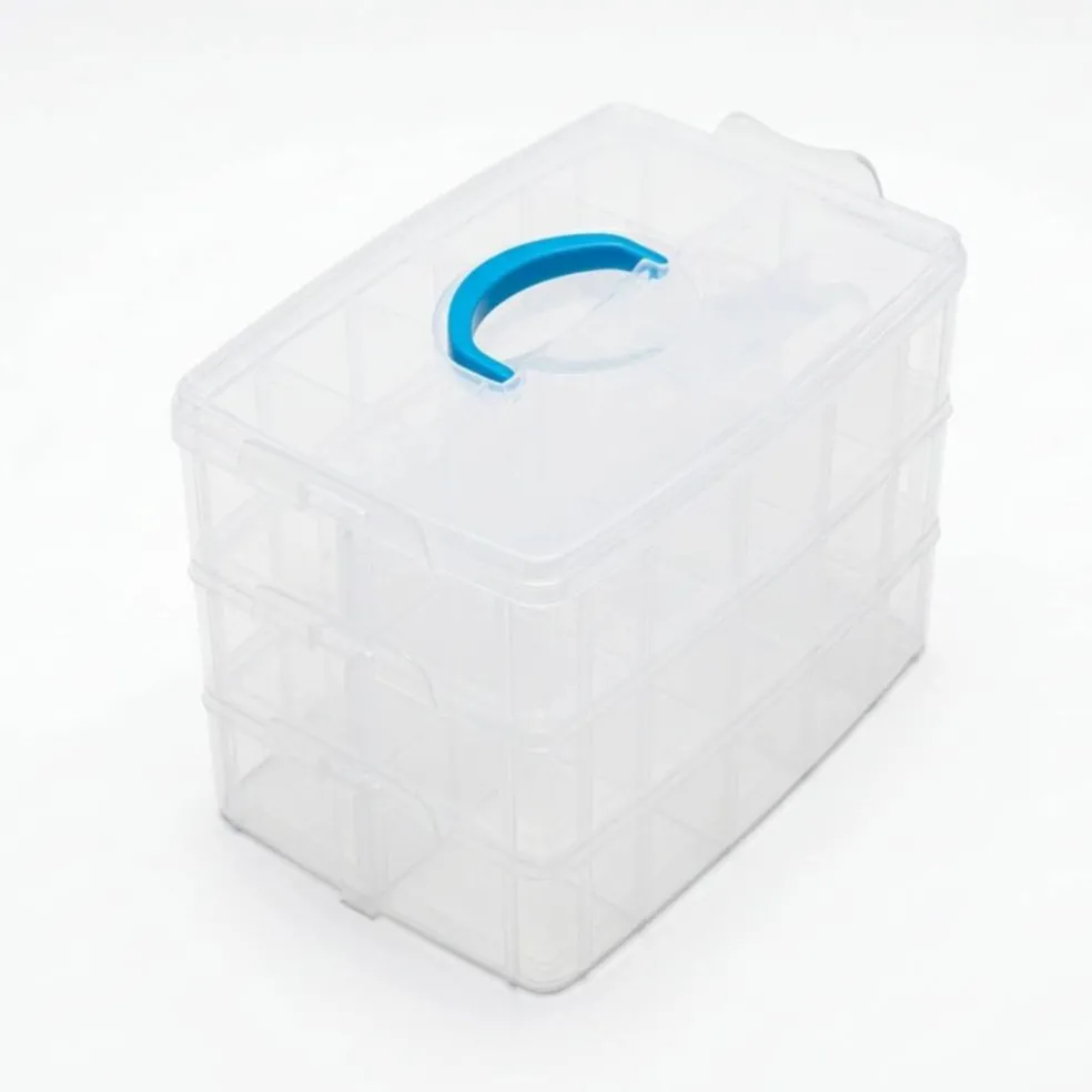 6 Pack: Adjustable Snap Box Jewelry Organizer by Bead Landing™