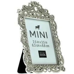 24 Pack: Antique Silver with Jewels 2.5" x 3.5" Mini Frame by Studio Décor®