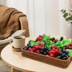 16 Pack Artificial Fake Grapes - Black Purple Red Green