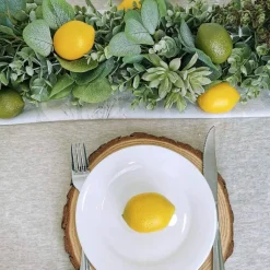 28-Pack Artificial Lemons – Lifelike Green & Yellow Faux Fruits for Home, Kitchen, Party, or Table Decoration