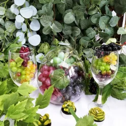 10 Pack Assorted Artificial Grapes Frosted Grape Clusters Decorative Grapes