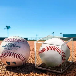 8 Pack Baseball Display Case, UV Protected Acrylic Boxes for Display,Clear Display Case Baseball Cube Memorabilia Showcase Autograph Ball Protector