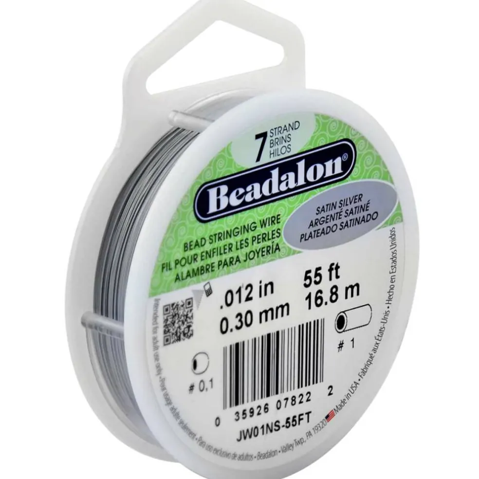 12 Pack: Beadalon® 7 Strand Satin Silver Bead Stringing Wire