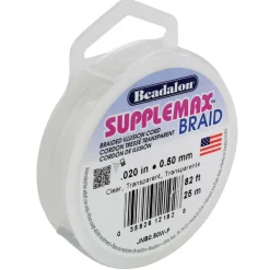 6 Pack: Beadalon® Supplemax™ 0.5mm Braided Illusion Cord