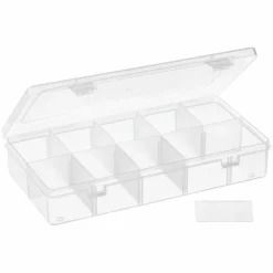 6 Pack: Bead Storage Box with Adjustable Compartments by Bead Landing™