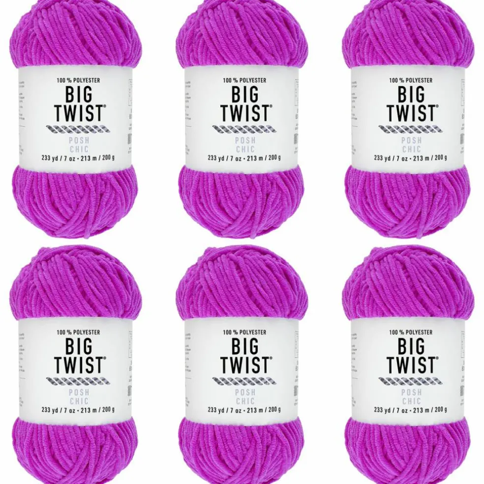 6 Pack: Big Twist® Posh Yarn