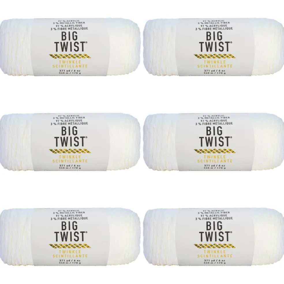 6 Pack: Big Twist® Twinkle Yarn