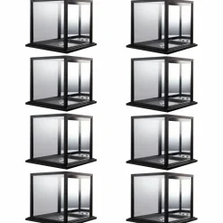 8 Pack: Black Basketball Display Case with Mirror Back by Studio Décor®