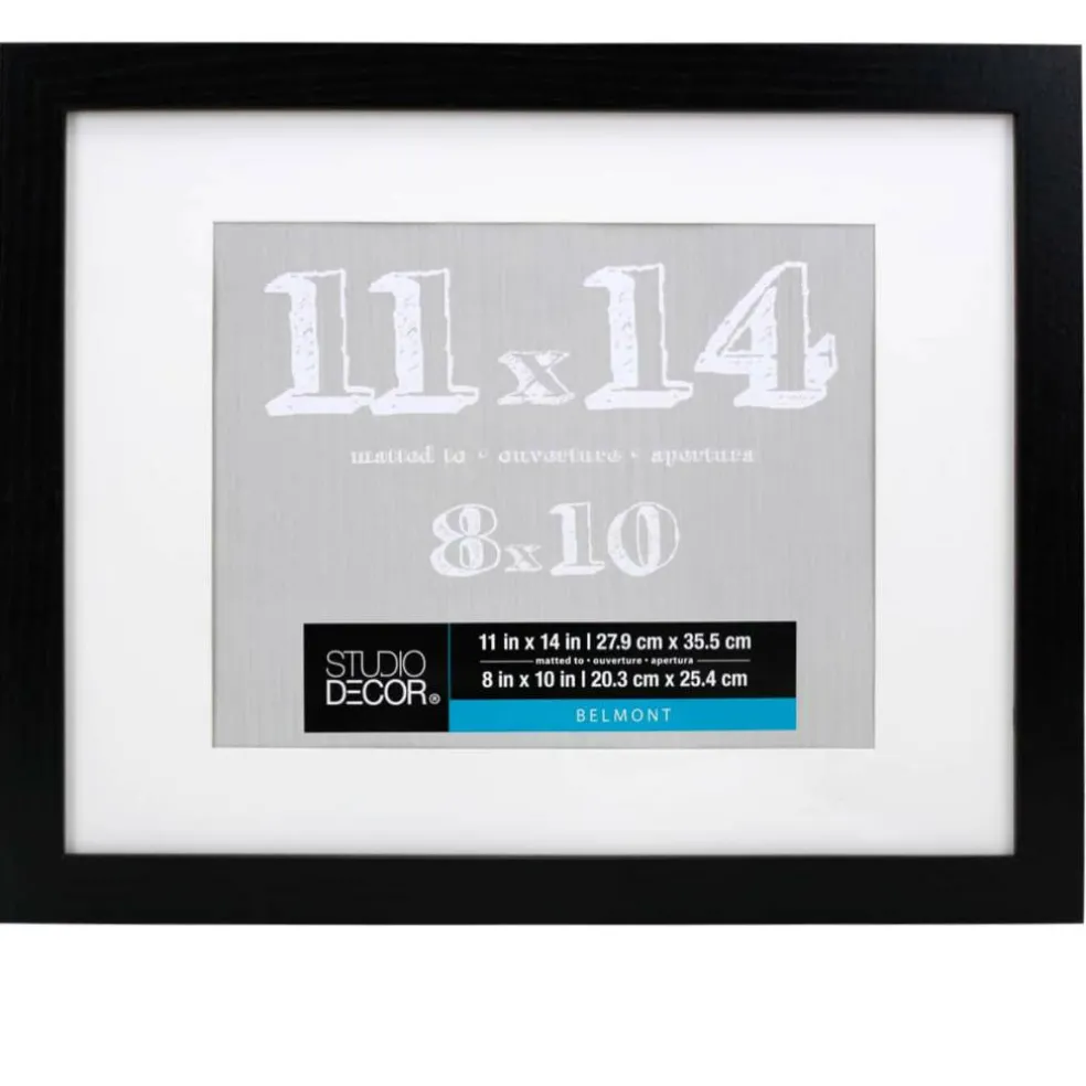 8 Pack: Black Belmont Frame with Mat by Studio Décor®