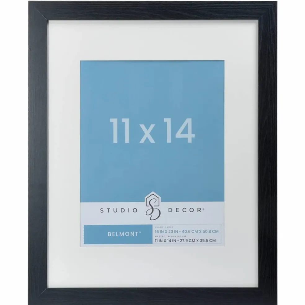 8 Pack: Black Belmont Frame with Mat by Studio Décor®