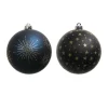 2 Pack 6" Black Celestial Halloween Ball Ornaments by Ashland®