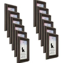 12 Pack: Black Distressed Wood Frame, Simply Essentials™ by Studio Décor®