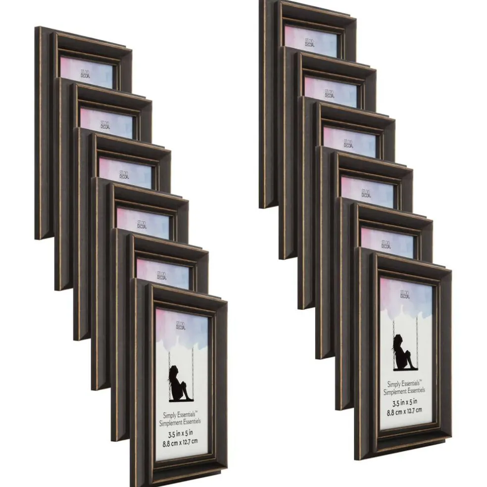12 Pack: Black Distressed Wood Frame, Simply Essentials™ by Studio Décor®