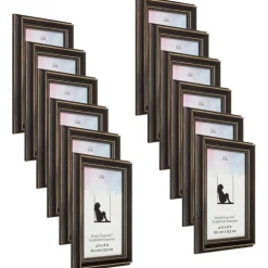 12 Pack: Black Distressed Wood Frame, Simply Essentials™ by Studio Décor®