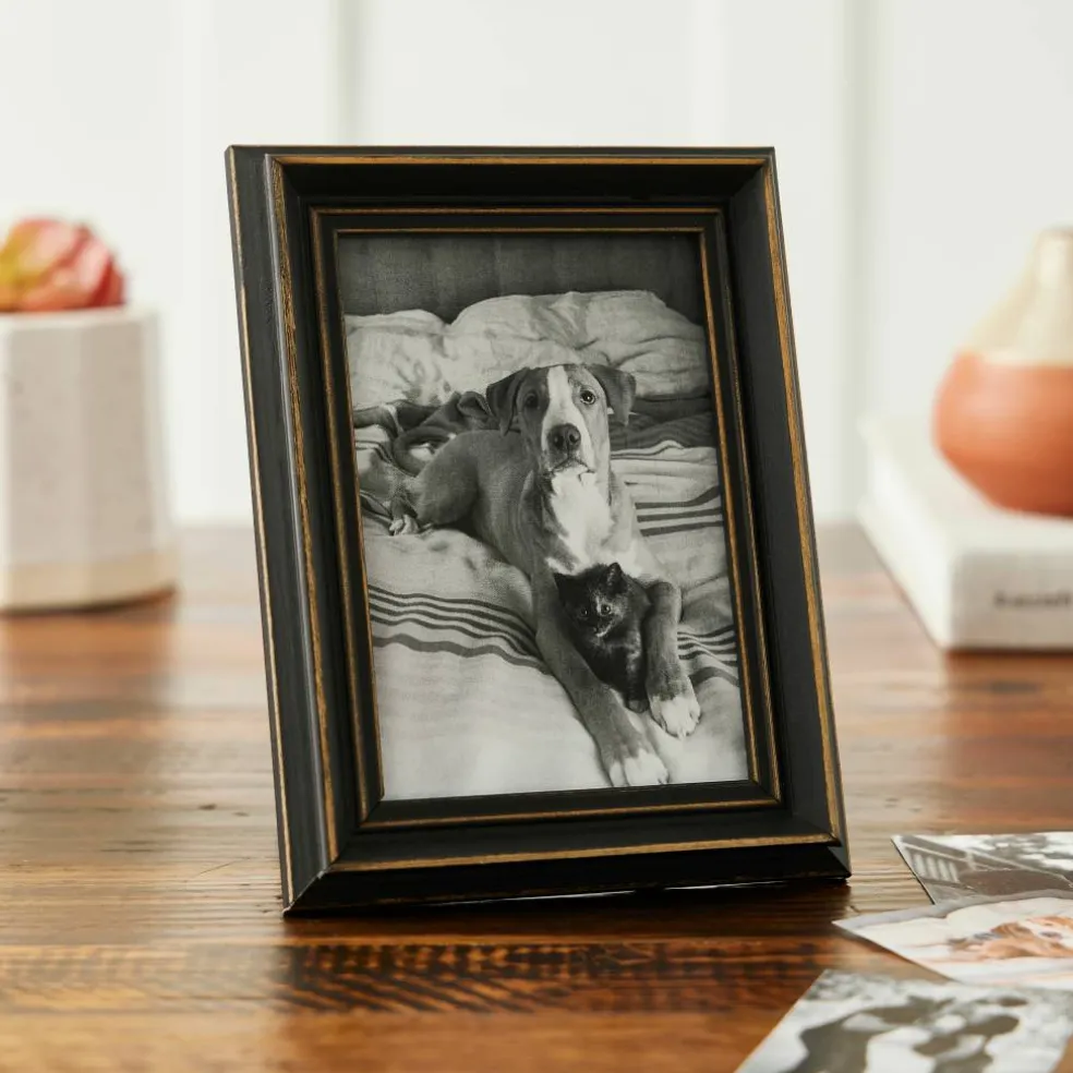 12 Pack: Black Distressed Wood Frame, Simply Essentials™ by Studio Décor®