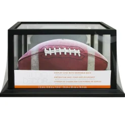 8 Pack: Black Football Display Case With Mirror Back by Studio Décor®