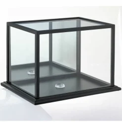 6 Pack: Black Football Helmet Display Case with Mirror Back by Studio Décor®