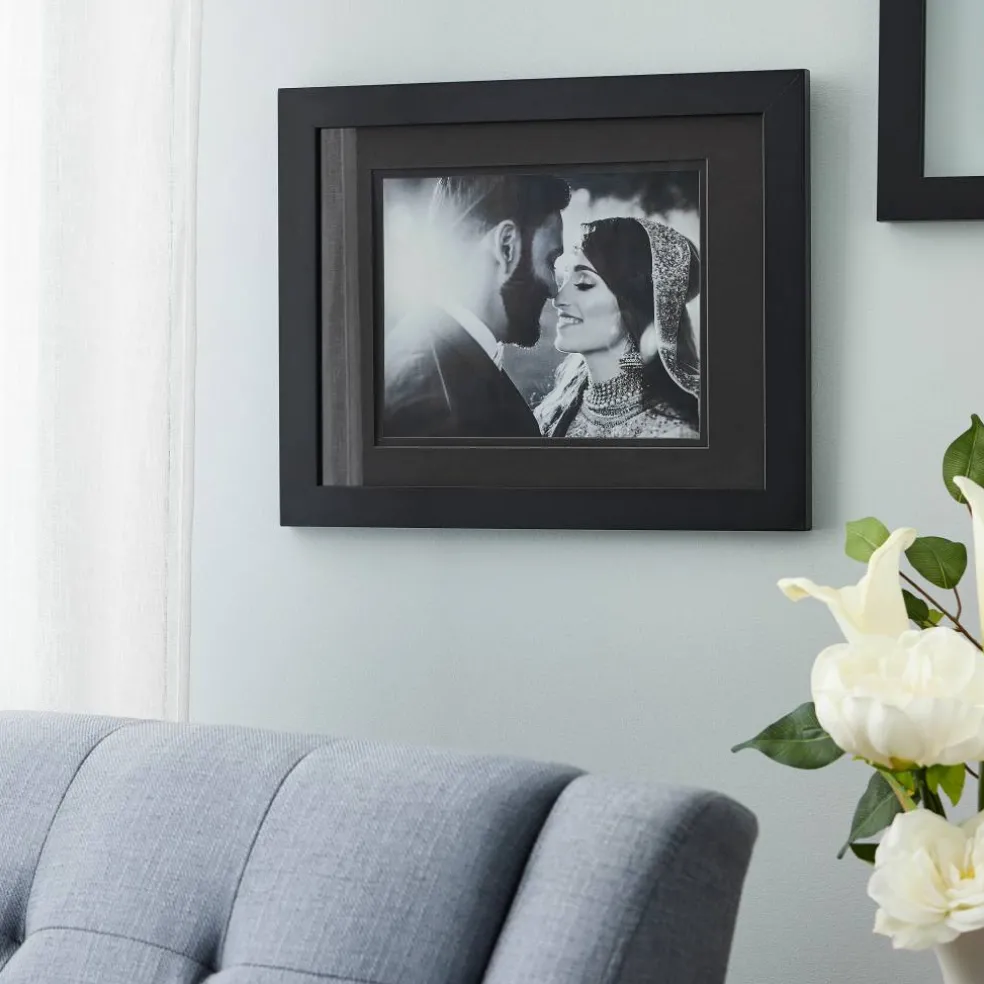 8 Pack: Black Gallery Wall Frame with Double Mat Airfloat Gallery™ by Studio Décor®