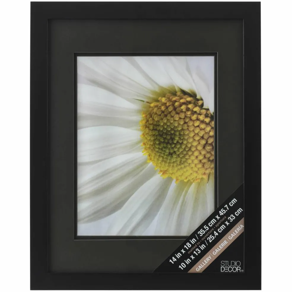 8 Pack: Black Gallery Wall Frame with Double Mat Airfloat Gallery™ by Studio Décor®