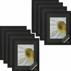 8 Pack: Black Gallery Wall Frame with Double Mat Airfloat Gallery™ by Studio Décor®
