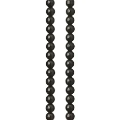 12 Pack: Black Glass Round Beads, 8mm by Bead Landing™