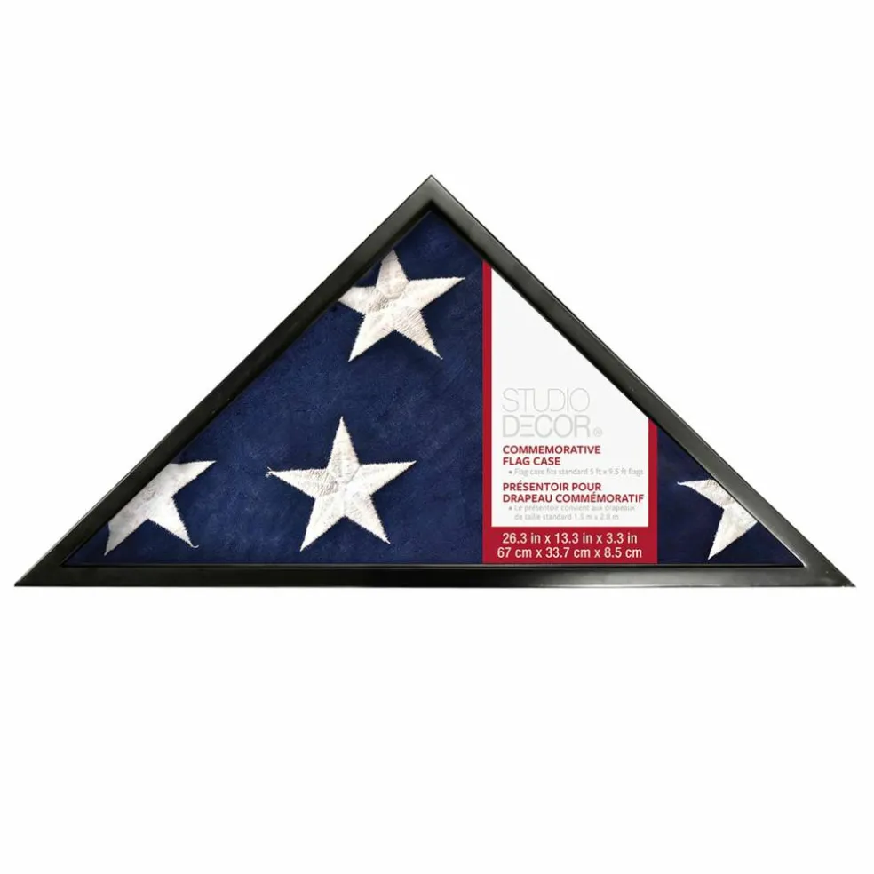 8 Pack: Black Memorial Flag Case by Studio Décor®