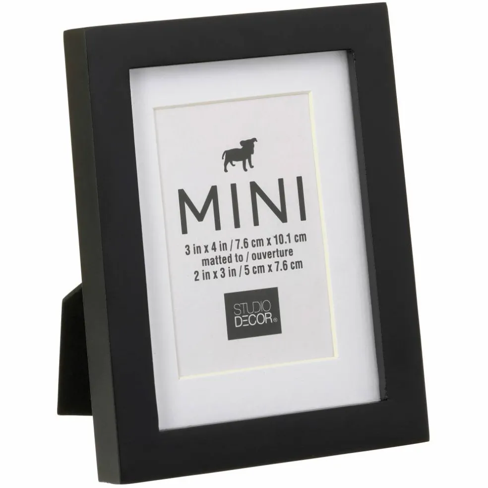 12 Pack: Black Mini Frame with Mat by Studio Décor®