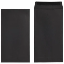 100 Pack Black Money Envelopes for Cash Budgeting