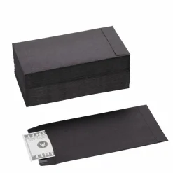 100 Pack Black Money Envelopes for Cash Budgeting