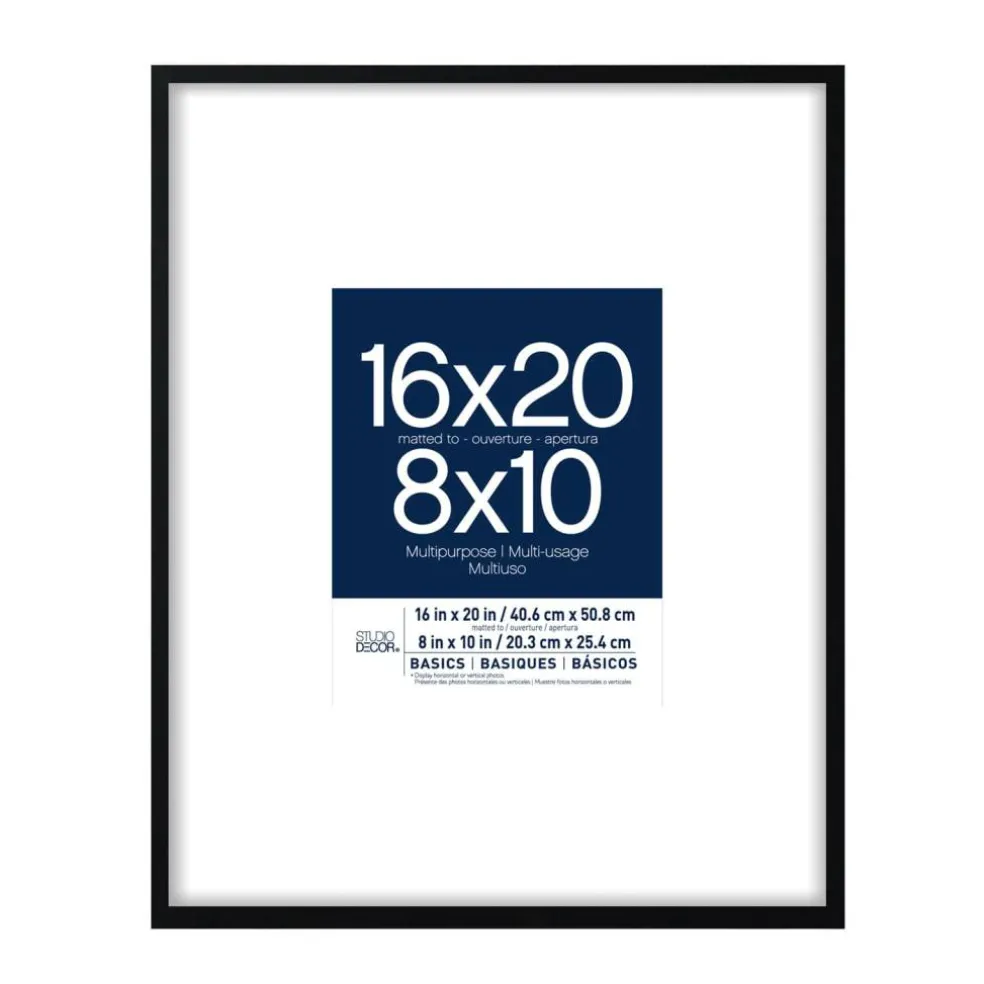 6 Pack: Black Multipurpose 8" x 10" Frame with Mat, Basics by Studio Décor®