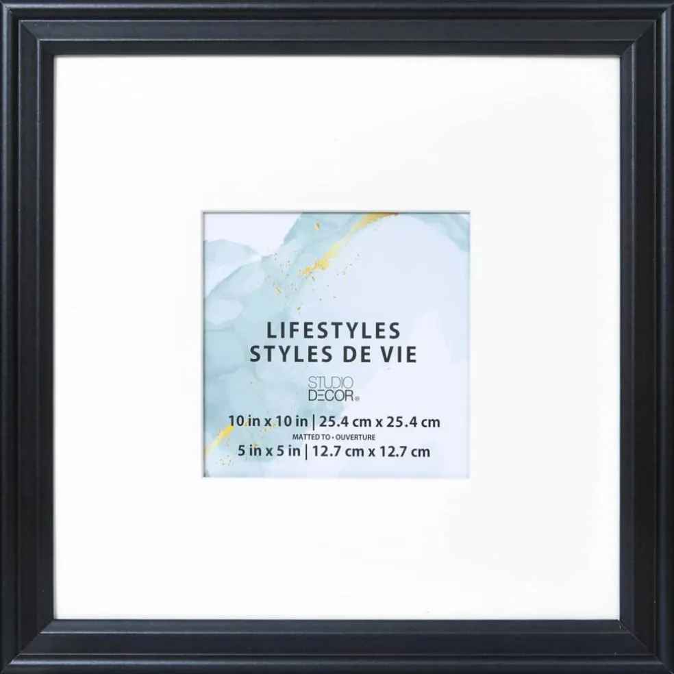 12 Pack: Black Square 5" x 5" Frame With Mat, Lifestyles™ by Studio Décor®