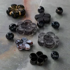 6 Pack: Black Tea Czech Glass Flower Bead Mix by Bead Landing™