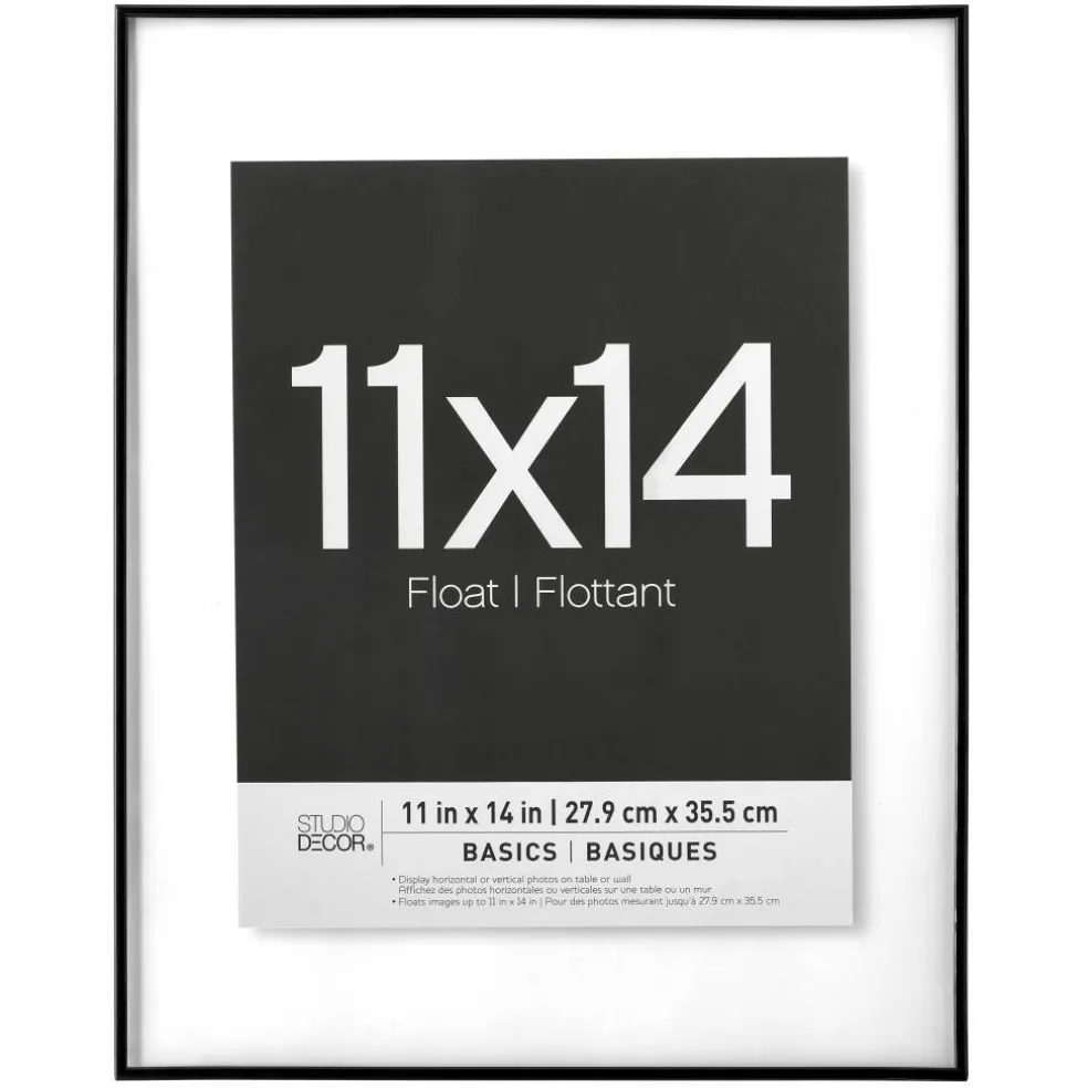 6 Pack: Black Thin 11" x 14" Float Frame, Basics by Studio Décor®