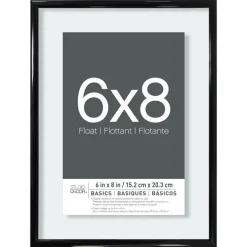 12 Pack: Black Thin 6" x 8" Float Frame, Basics by Studio Décor®