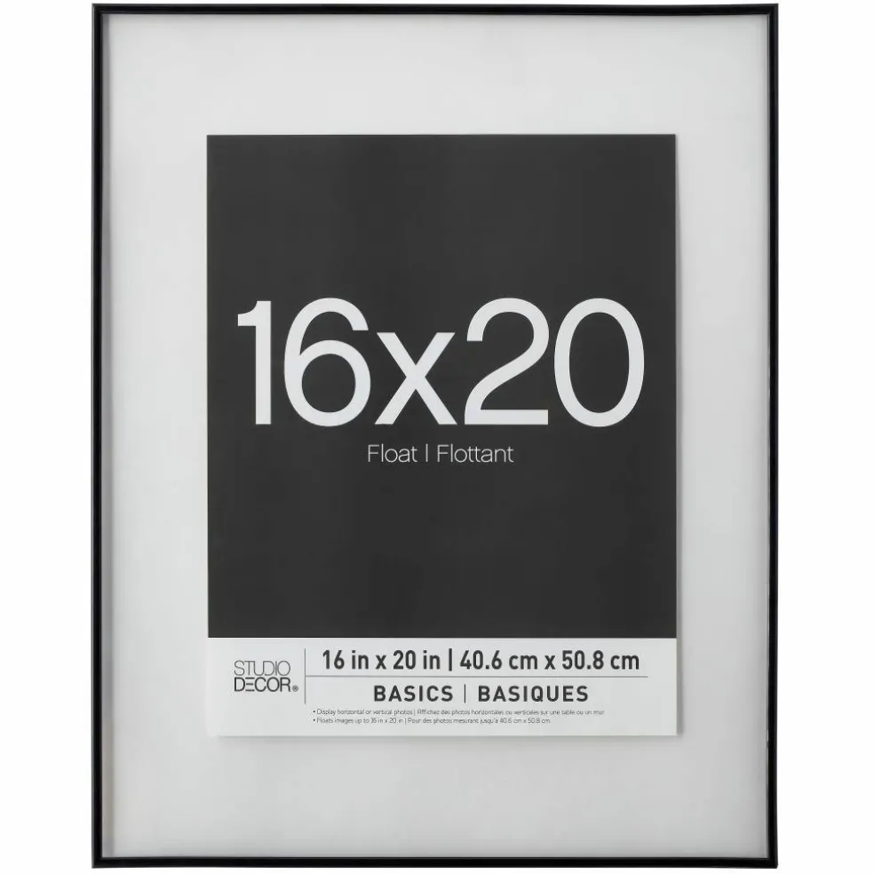 5 Pack: Black Thin 16" x 20" Float Frame, Basics by Studio Décor®