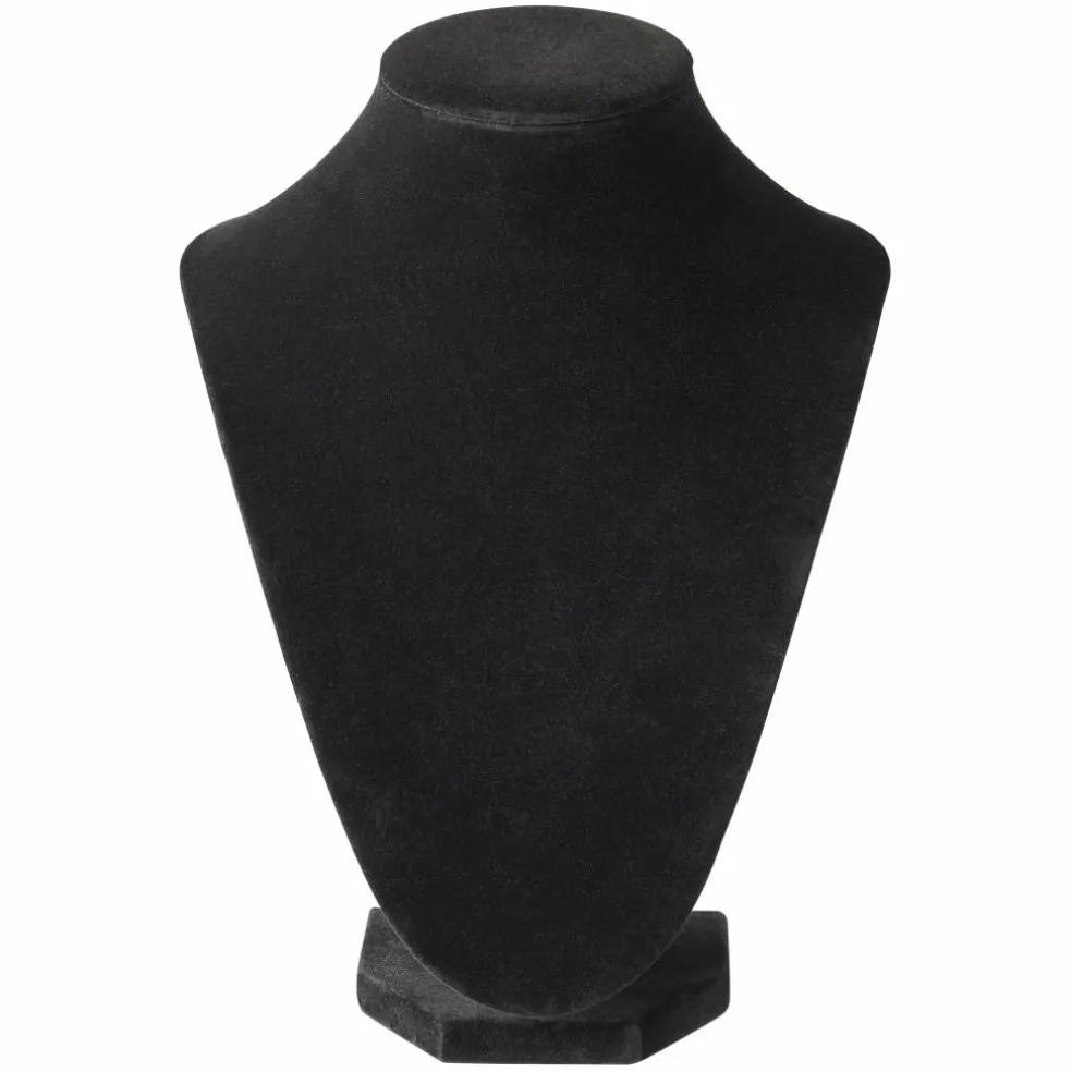 12 Pack: 9" Black Velvet 3D Necklace Stand by Bead Landing™