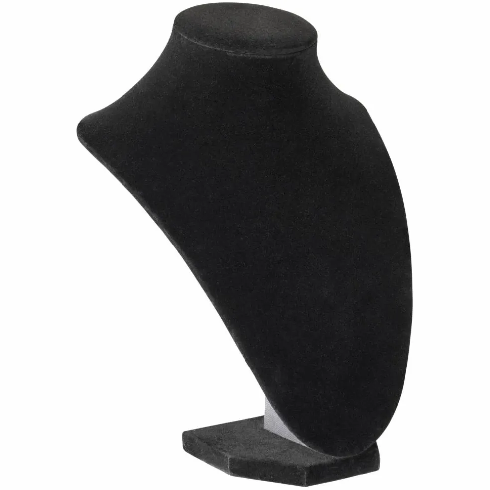 12 Pack: 9" Black Velvet 3D Necklace Stand by Bead Landing™