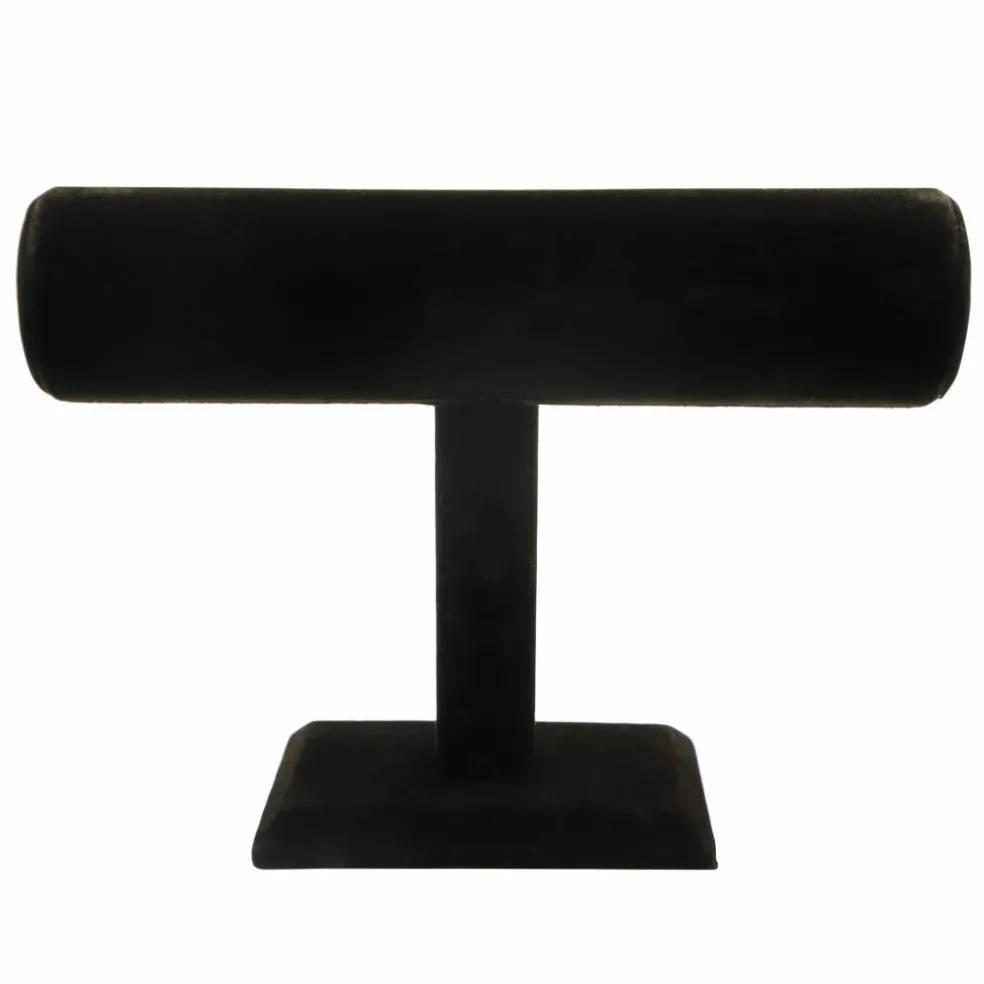 12 Pack: Black Velvet Jewelry T-Stand by Bead Landing™