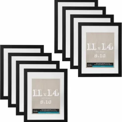 8 Pack: Black 11" x 14" Float Frame, Belmont by Studio Décor®
