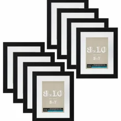 8 Pack: Black 8" x 10" Float Frame, Belmont by Studio Décor®