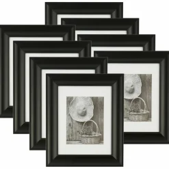 8 Pack: Black 8" x 10" Frame with Mat, Gallery by Studio Décor®