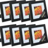8 Pack: Black 5" x  5" Gallery Frame with Double Mat by Studio Décor®