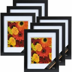 6 Pack: Black 8" x 10" Gallery Wall Frame with Double Mat by Studio Décor®